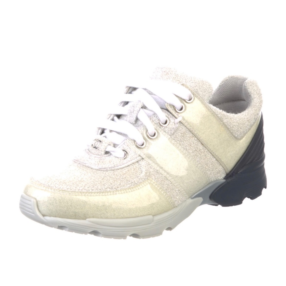 Chanel Wool Low Top Sneakers Size 39.5 - Picture 2 of 5